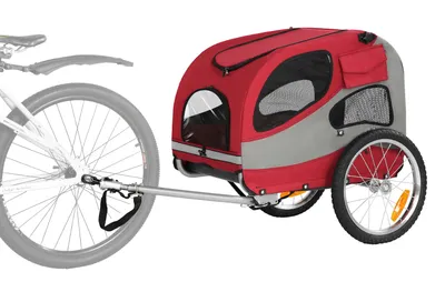 Produktbild von 10801 Fahrradanhänger für Haustiere, klappbar, für kleine und mittlere Hunde, maximale empfohlene Traglast: 30 kg