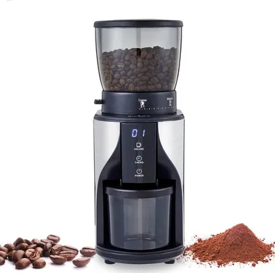Immagine prodotto di Macinacaffè elettrico - Macinatura automatica dei chicchi di caffè - Caffè macinato al momento - Impostazioni di macinatura regolabili