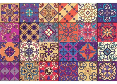 Obrázek produktu pro Samolepicí obkladové nálepky do kuchyně a koupelny – 24 obkladových nálepek Azulejos – 24 nálepek o rozměrech 20 x 20 cm