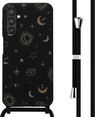 Zdjęcie produktu dla imoshion Silikonowe etui ze sznurkiem do Samsung Galaxy A25 (5G) - Sky Black