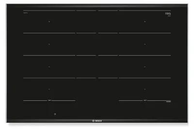 Productafbeelding van Bosch Serie 8 PXY875DC1E, geïntegreerd kookveld, zwart, 81 cm, inductiekookplaat met zones, 4 kookzones