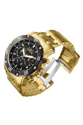 Produktbild von Invicta Pro Diver 37725 Herren Uhr - Quartz Bewegung - Edelstahl mit Schwarzem Zifferblatt - 50 mm