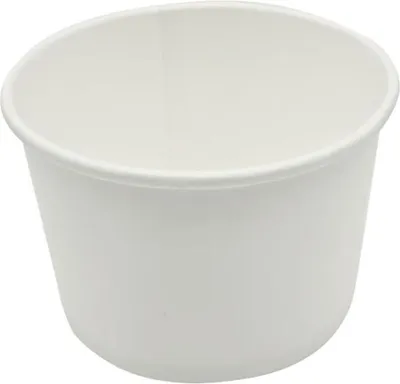 Produktbild von 50 Eisbecher 355 ml 12oz – Ø 105 x 71 mm, weiß Frozen-Yogurt- / Dessertbecher