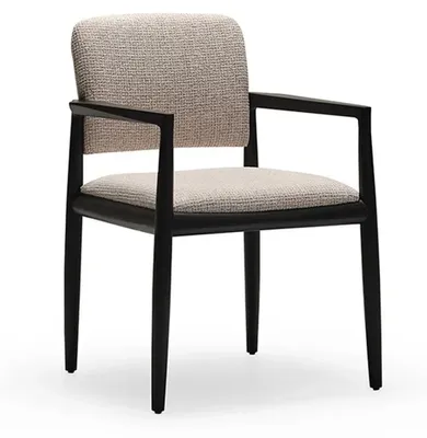 Produktbild von Beige Esszimmerstuhl, Holzgestell, Modern, Innenbereich, Einfarbig