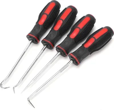 Produktbild von 4-teiliges Ölwellendichtungs-Schraubendreher-Set aus 45# Kohlenstoffstahl mit rutschfestem Griff für Reparaturen