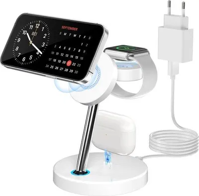 Immagine prodotto di Caricabatterie wireless per smartphone e orologio