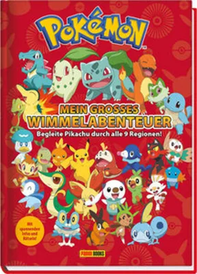 Obrázok produktu pre Pokémon: Mein großes Wimmelabenteuer: Begleite Pikachu durch alle 9 Regionen
