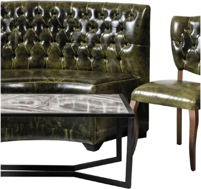 Produktbild von Chesterfield 2х Stühle Sofa 2 Sitzer Set 4 tlg. Sofa Bank Couch Sitzbank Grün