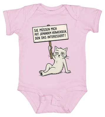 Zdjęcie produktu dla "Musisz mnie pomylić z kimś." - Body dla dziecka, różowy, rozmiar 3/6. (Sarkastyczne stwierdzenie)
