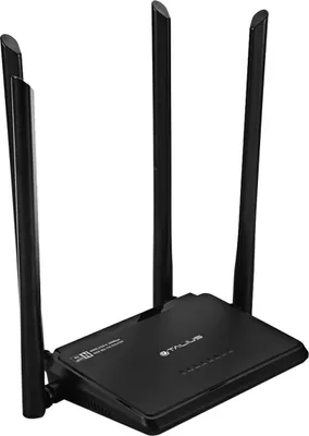 Image de Talius - routeur sans fil wifi n 300mbps - 4 ports rj45 - 4 antennes 5dbi - 2.4ghz - noir