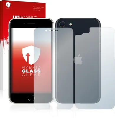 Produktbild von upscreen Schutzglas für Apple iPhone SE 3 2022 (Display+Rückseite) Schutzfolie Panzer Folie Glas Display Schutz klar