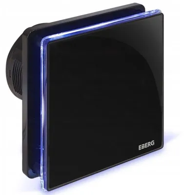 Produktbild von EBERG EVO B 100 L Badlüfter 100 mm LED Rückstauklappe Schwarz