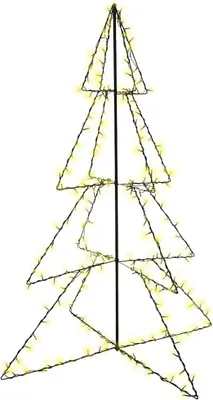 Obrázok produktu pre vidaXL Vianočný stromček v tvare kužeľa 240 LED diód Vnútorný vonkajší 115x150 cm