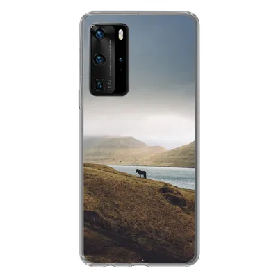 Produktbild von MuchoWow® Handyhülle Schutzhülle Hülle für Huawei P40 Pro Pferd - Berg - Landschaft Silikon Softcase Handy Hülle - Schutz