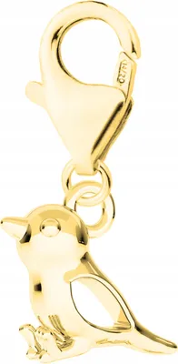 Image de Pendentif en or avec un oiseau moineau SILBER 925