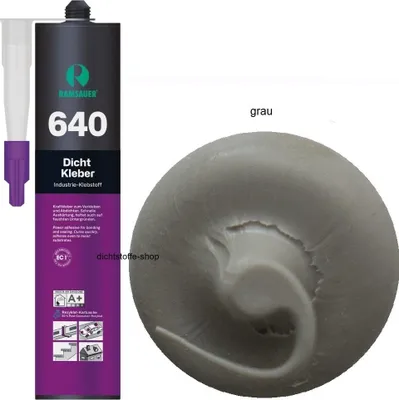Produktbild von Ramsauer 640 Dicht Kleber 1K Hybrid Klebstoff 460g Kartusche grau
