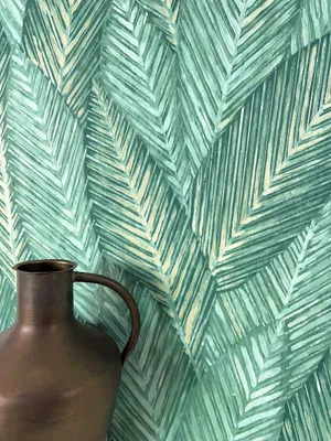 Produktbild von NEWROOM Tapete Miana Mint Grün Vliestapete - Modern Dschungel Blätter  Germany
