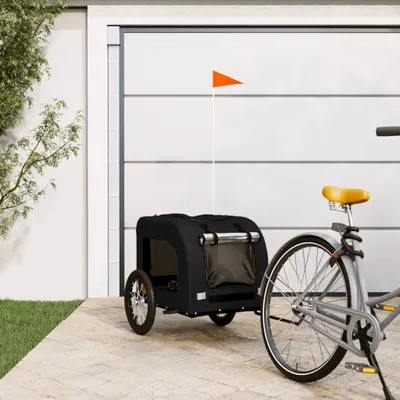 Produktbild von [Home] Fahrradanhänger Hunde Schwarz Oxford-Gewebe und Eisen , Neue Mode 2024 im häuslichen Leben
