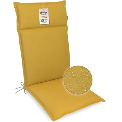 Produktbild von Herlag Hochlehner Gartenstuhlauflage Bea 120x50x4,5cm Senfgelb Wasserabweisend