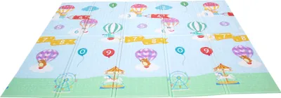 Zdjęcie produktu dla Fantasy Fields – mata do zabawy dla dzieci z motywem balonów na ogrzane powietrze, 1,97 m x 1,54 m, PS-PM002