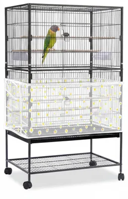 Produktbild von InAndOutdoorMatch - Vogelkooi-Saadvanger - Verstelbar - Nylon-Gaze, KI-generiertes Bild