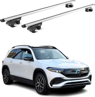Image de Barres de toit transversales pour Mercedes EQB X243 2021-2025 5P Alu Gris 2x ABE