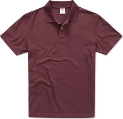 Produktbild von Stedman ST3000 | Herren Poloshirt-Piqué 100 - Farbe: Burgundy Red - Größe: S