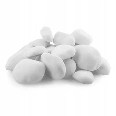 Produktbild von Aquarium Steine Schneewhite Weiß 15 kg Naturstein, 6-15 cm, 20-30 Stück, dekorative Felsen für Aquarium und Aquascaping
