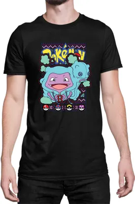 Zdjęcie produktu dla Męska Koszulka Japan Manga Anime Comics Pokemon 030, Man M / Czarny