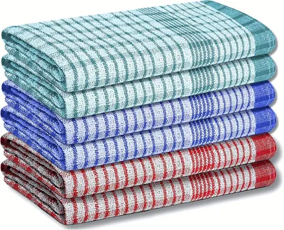 Imagen del producto de Toallas de cocina de algodón, 10 unidades, absorbentes, para uso en la cocina