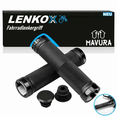 Produktbild von LENKOX Fahrrad Lenkergriffe ergonomische Lenker Griffe Fahrradgriffe schwarz