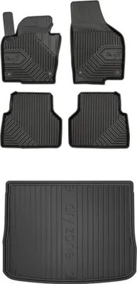 Produktbild von FROGUM Gummimatten Auto Fußmatten + Kofferraummatte für VW Tiguan I 2007-2016
