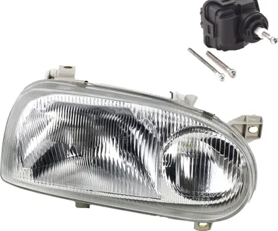 Produktbild von Scheinwerfer passend für VW Golf III 1Hx0 10/91-09/97 H1 H1 Rechts m. Stellmotor 1H0941295E 1H0941295C 4A0941295 1H6941018AF 1H6941018B 1H69410 Johns