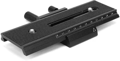 Image de Curseur de caméra : rail de mise au point macro à double direction avec vis de fixation de 1/4 pouce pour les gros plans