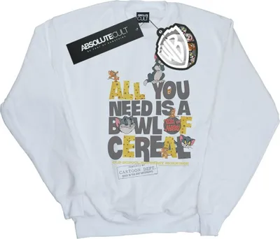 Produktbild von Tom And Jerry - "All You Need Is" Sweatshirt für Damen BI40576 (XXL) (Weiß)