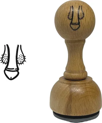 Produktbild von Penis Holzstempel