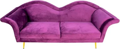Produktbild von Casa Padrino Luxus Designer 3er Sofa Lila / Gold 215 x 73 x H. 85 cm - Wohnzimmer Sofa - Wohnzimmer Möbel - Luxus Möbel - Designer Möbel - Wohnzimmer Einrichtung - Luxus Einrichtung