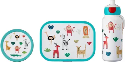 Produktbild von Mepal CAMPUS Lunchset Animal Friends 3-teilig