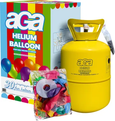 Produktbild von Aga4Kids Helium Balloon Gas für ca.30 Luftballons Grün/Blau
