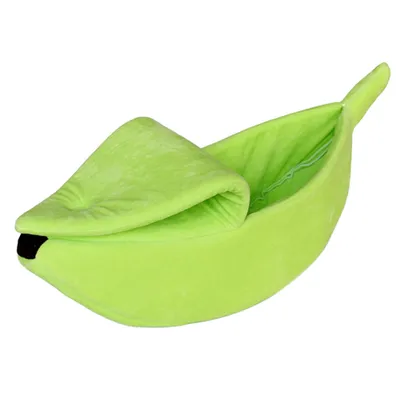 Obrázek produktu pro Postel pro domácí mazlíčky,Banánová postel pro domácí mazlíčky,Zelená postel pro domácí mazlíčky,Zahřívací postel pro domácí mazlíčky,Malá postel pro domácí mazlíčky