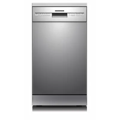 Produktbild von Heinner HDW-FSM45510XE++ Geschirrspüler 10 Maßgedecke, 5 Programme, AquaStop, 45 cm, Edelstahl
