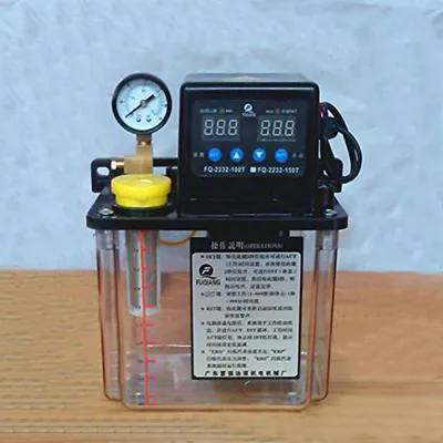 Image de 1,5L Pompe de graissage électrique automatique Lubrificateur Pompe NC Lubrificateur 6mm Double affichage numérique