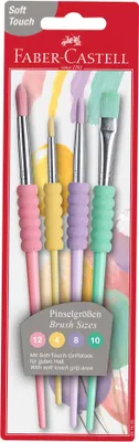 Produktbild von FABER-CASTELL Synthetikhaarpinsel-Set Pastell