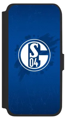 Produktbild von NIVOCASE Klapphülle für Samsung Galaxy A17 5G  Handyhülle aus Kunst Leder NIVOflip schwarz FC Schalke 04 Offizielles Lizenzprodukt Schalke 04