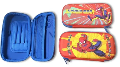Produktbild von Marvel Spider-Man Federmäppchen 22 cm – Federtasche Rot mit Fächern