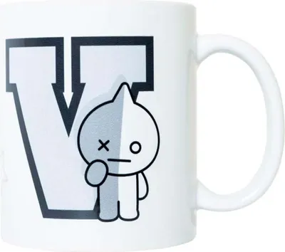 Produktbild von becher BT21 From junior 300 ml Keramik weiß/schwarz
