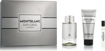 Obrázek produktu pro Mont Blanc - Explorer Platinum Dárková sada EDP 100 ml, sprchový gel 100 ml a miniatura EDT 7,5 ml 100 ml