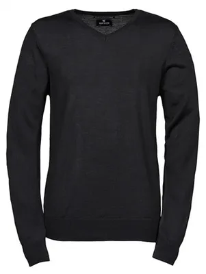 Produktbild von Tee Jays 6001 | Herren V-Neck Sweater / Pullover - Farbe: Black - Größe: L