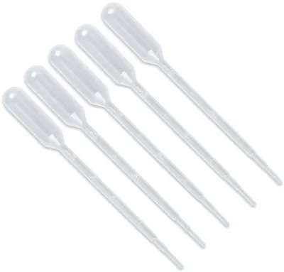 Immagine prodotto di Go Go Gadget – Pipette – 3 ml – Confezione da 5 pezzi – 15 cm – Trasparente – Riutilizzabili
