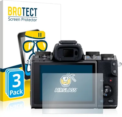 Produktbild von 3x BROTECT Schutzglas für Canon EOS M5 Schutzfolie Panzer Folie Glas Display Schutz klar